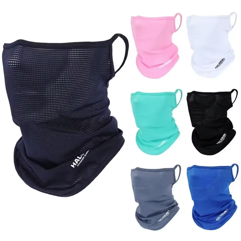 Sports Mask Breathable - アイスシルク フルフェイスマスク バラクラバ 夏用日焼け止め 通気性 UV耐性