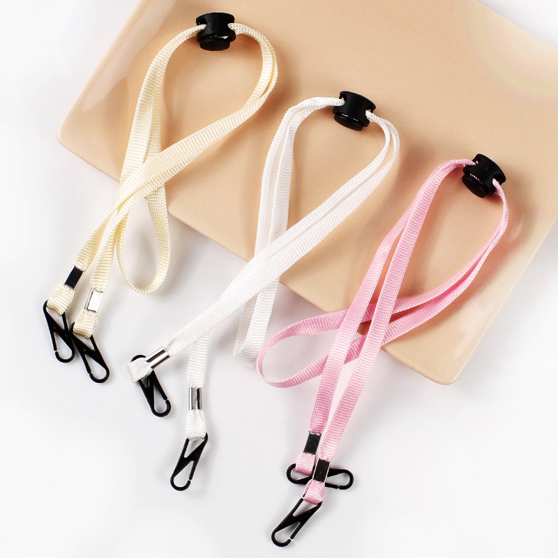 Mask Lanyard Adjustable - TEXU 1PC マスク用吊り下げ紐 フェイスマスク用ストラップ 使い捨てマスク用ストラップホルダー 調節可能な跡の残らない耳掛け紐