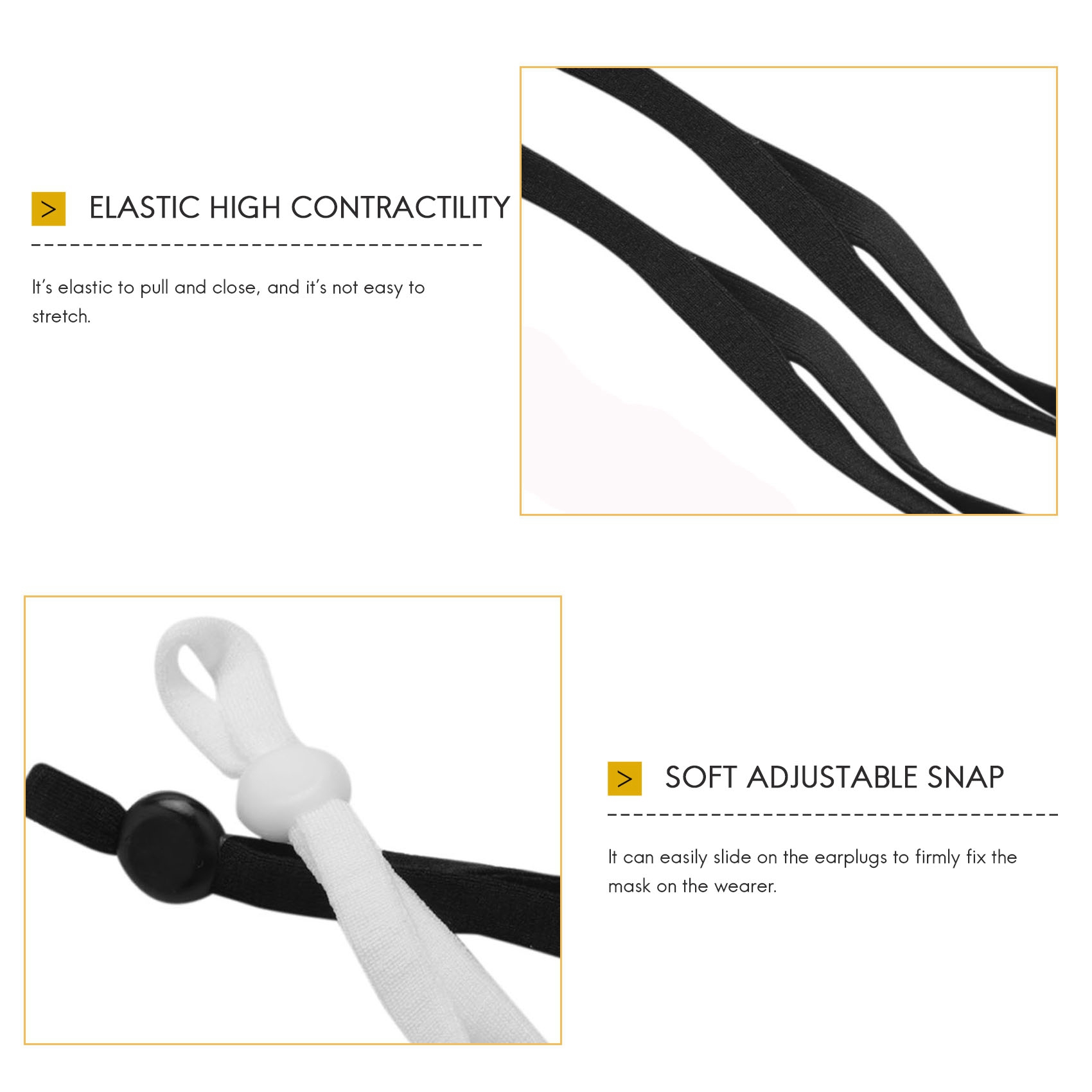 A27F-2000 個縫製弾性バンドコード調節可能なバックル - Mask Lanyard Adjustable のレビューと価格