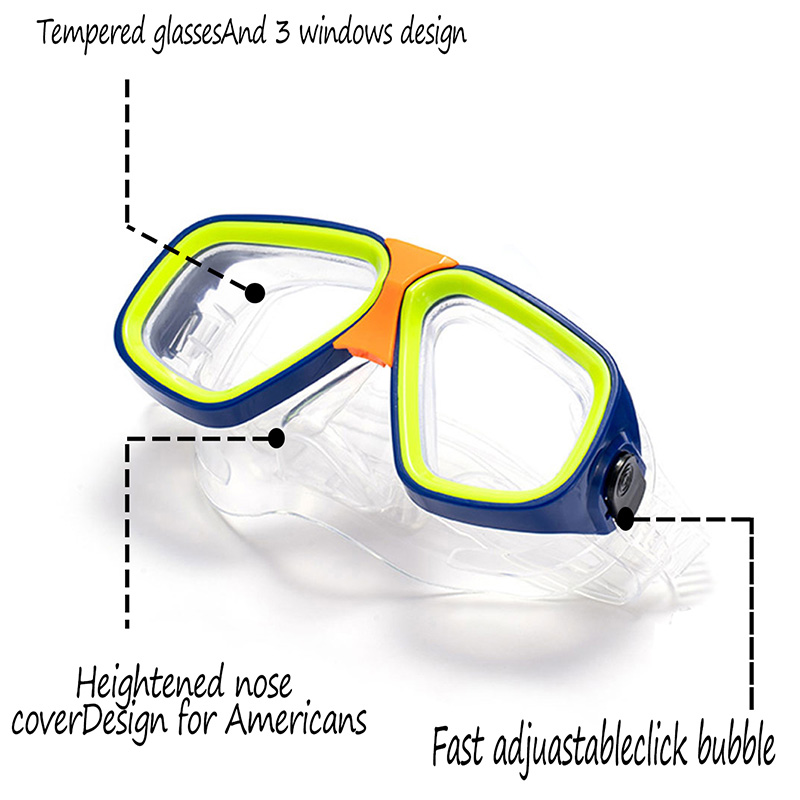 大人子供ダイビングゴーグルマスク呼吸チューブ耐衝撃防曇耐久性 - Anti Pollution Mask のレビューと価格