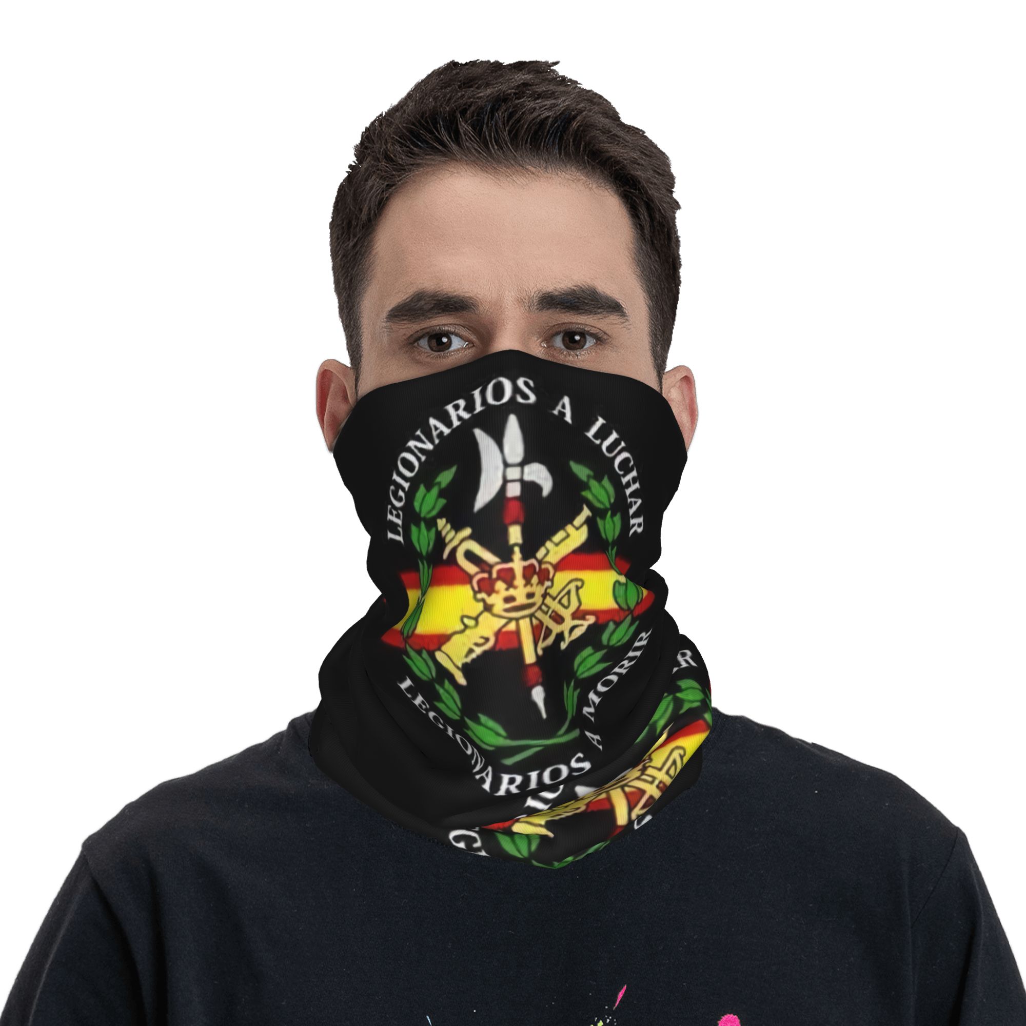 スペイン軍団カスタムバンダナネックゲイター防風フェイススカー - Neck Gaiter Face Cover のレビューと価格