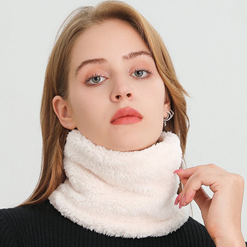 カシミヤ暖かいカラーリング冬のスカーフ固体ぬいぐるみ厚いアウ - Kids Face Mask のレビューと価格