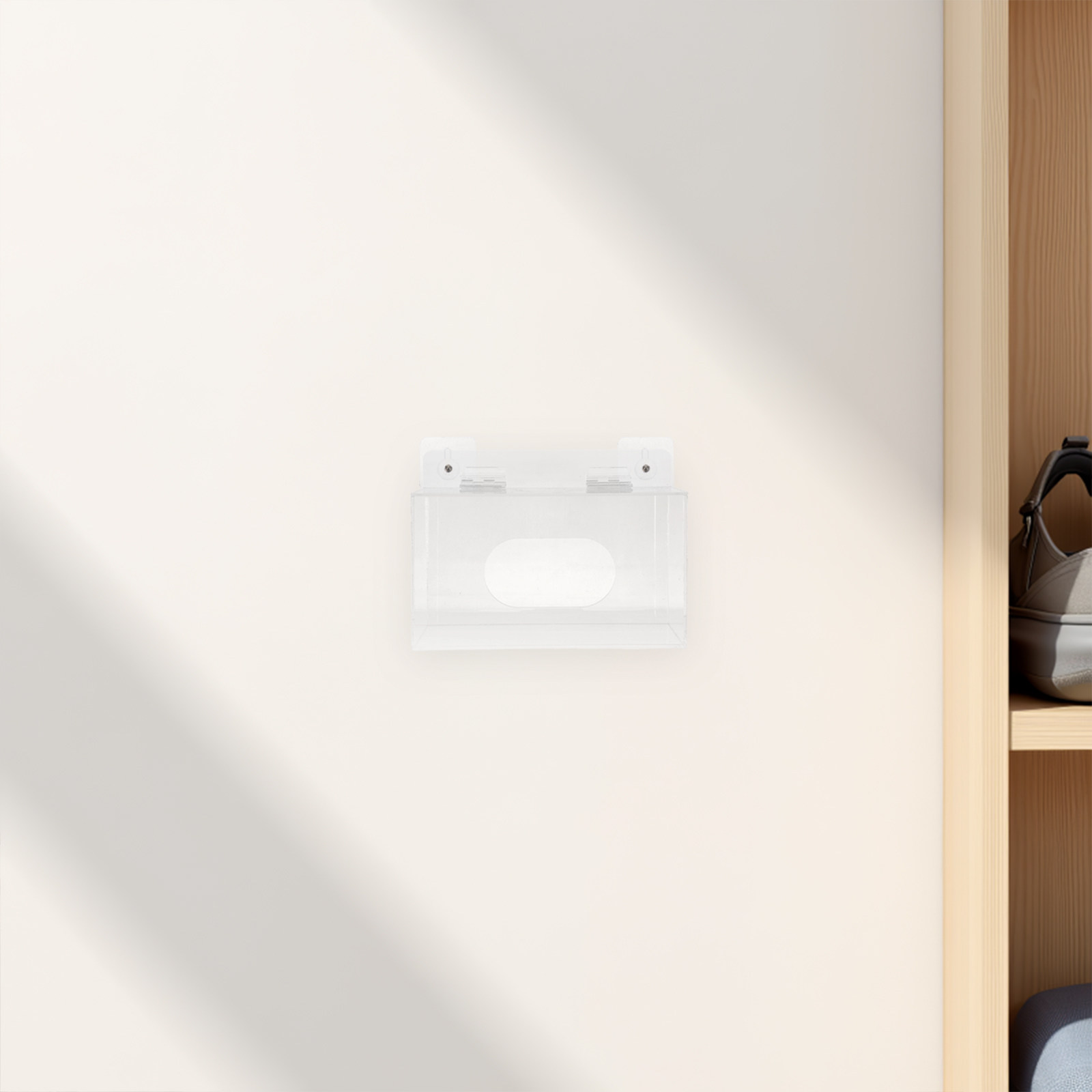 アクリル製フェイスマスクホルダー 壁掛け式 透明マスク収納ボ - Face Mask Storage Box のレビューと価格
