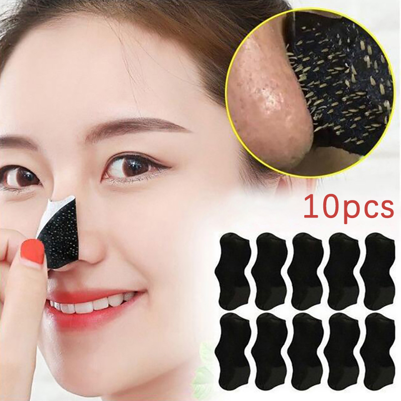 10枚入り 男女兼用 黒ずみ除去マスク 鼻パック 毛穴ケア  - Black Face Mask Pack のレビューと価格