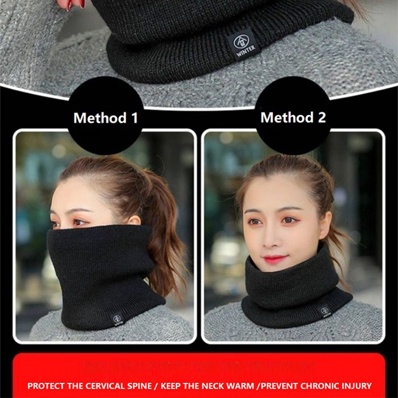 ユニセックスフリース裏地付き厚手ネックゲートル 冬用アウトド - Neck Gaiter Face Cover のレビューと価格